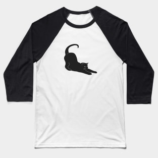 BLACK CAT STRETCH Baseball T-Shirt